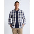 thumbnail image 1 of Free Assembly Men's Cotton Camp Shirt with Long Sleeves, Sizes S-3XL, 1 of 6
