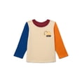 thumbnail image 1 of Garanimals Baby Boys Colorblock Graphic Tee with Long Sleeves, Sizes 0M-24M, 1 of 3