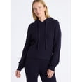 thumbnail image 1 of Free Assembly Women's Cozy Yarn Cable Knit Hoodie Sweater, Midweight, Size XS-XXL, 1 of 5
