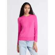 Free Assembly Women's and Women's Plus Cozy Yarn Crewneck Sweater with Long Sleeves. Lightweight, Sizes XS-4X