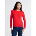 thumbnail image 1 of Free Assembly Women's and Women's Plus Cozy Yarn Crewneck Sweater with Long Sleeves. Lightweight, Sizes XS-4X, 1 of 5