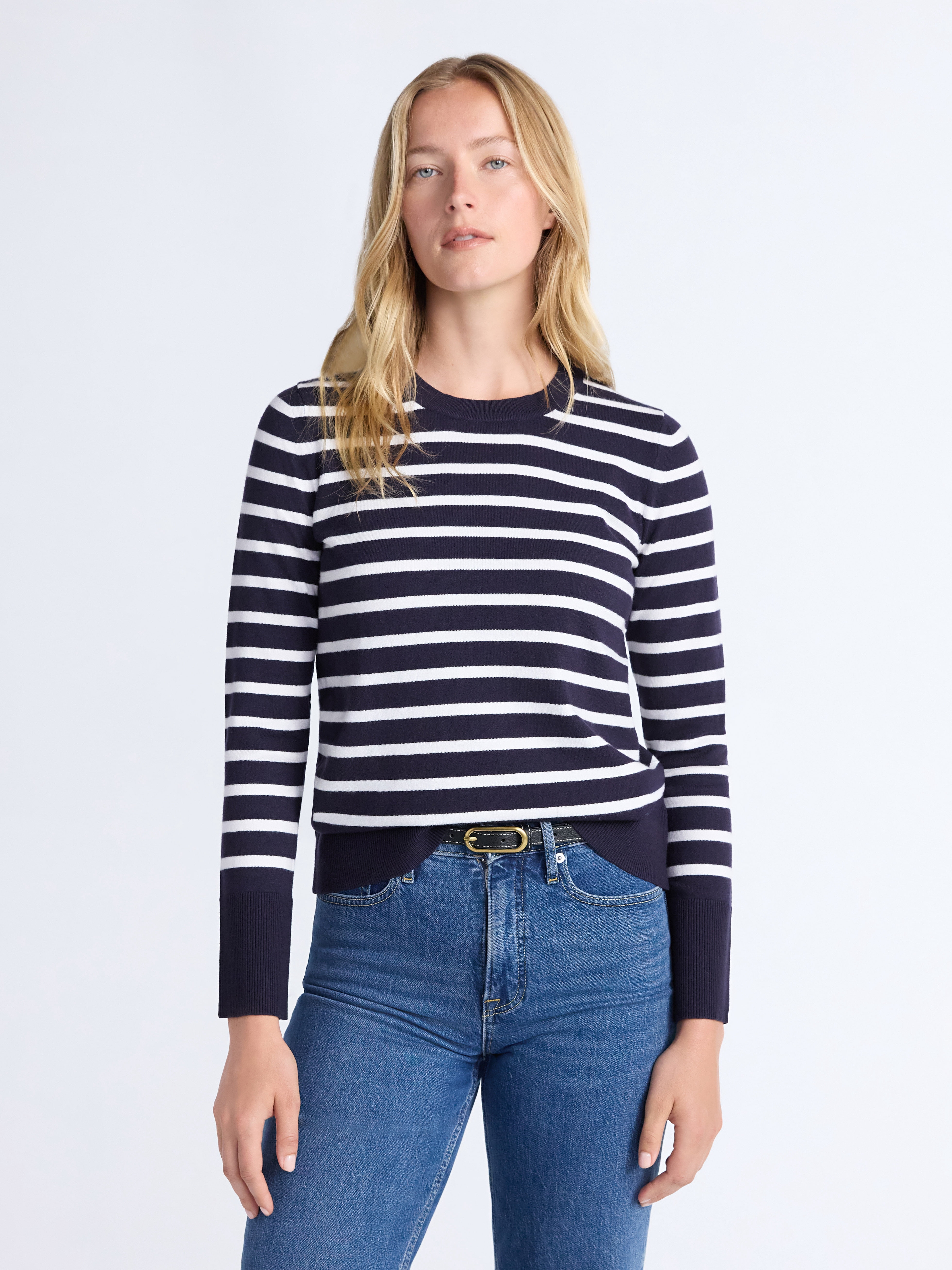 Free Assembly Women's and Women's Plus Cozy Yarn Crewneck Sweater with Long Sleeves. Lightweight, Sizes XS-4X