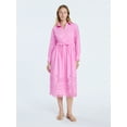 thumbnail image 1 of Free Assembly Women’s and Women's Plus Cotton Eyelet Maxi Shirtdress, Sizes XS-4X, 1 of 4