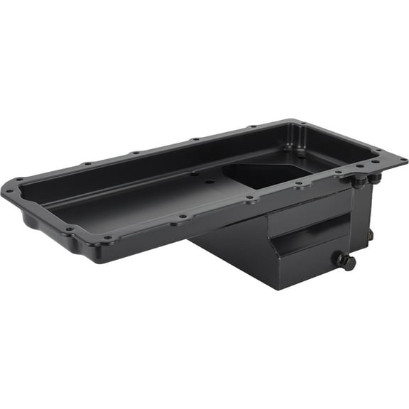 LS Engine Swap Conversion Low Profile Oil Pan, Black, 10 AN