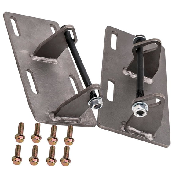 LS Engine Swap Mount Brackets Adapter Plates Pair for Chevy C10 1973-1987 LS1 LS2 LQ4 - Front Application - Aftermarket Performance Part