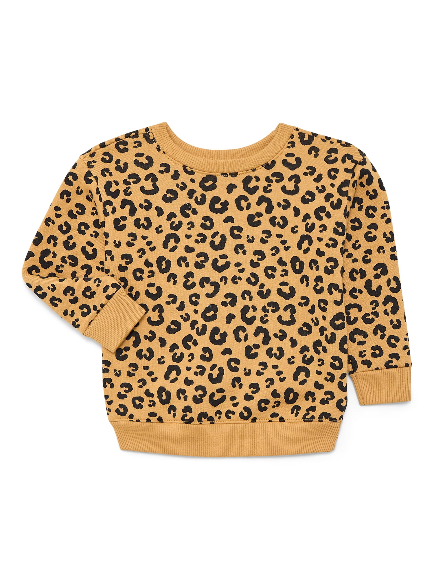 Garanimals Toddler Girl Printed Fleece Sweatshirt with Long Sleeves, Sizes 2T-5T
