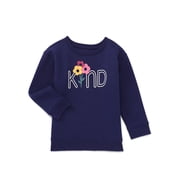 Garanimals Toddler Girl Graphic Fleece Sweatshirt with Long Sleeves, Sizes 2T-5T