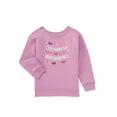 thumbnail image 1 of Garanimals Toddler Girl Graphic Fleece Sweatshirt with Long Sleeves, Sizes 2T-5T, 1 of 6