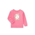 thumbnail image 1 of Garanimals Toddler Girl Graphic Fleece Sweatshirt with Long Sleeves, Sizes 2T-5T, 1 of 6