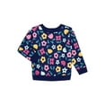 thumbnail image 1 of Garanimals Toddler Girl Printed Fleece Sweatshirt with Long Sleeves, Sizes 2T-5T, 1 of 7