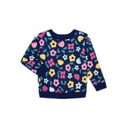 Garanimals Toddler Girl Printed Fleece Sweatshirt with Long Sleeves, Sizes 2T-5T