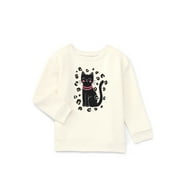 GARANIMALS Toddler Girl Graphic Fleece Sweatshirt with Long Sleeves, Sizes 2T-5T