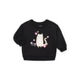 thumbnail image 1 of Garanimals Baby Girls Graphic Fleece Sweatshirt with Long Sleeves, Sizes 6-24 Months, 1 of 5