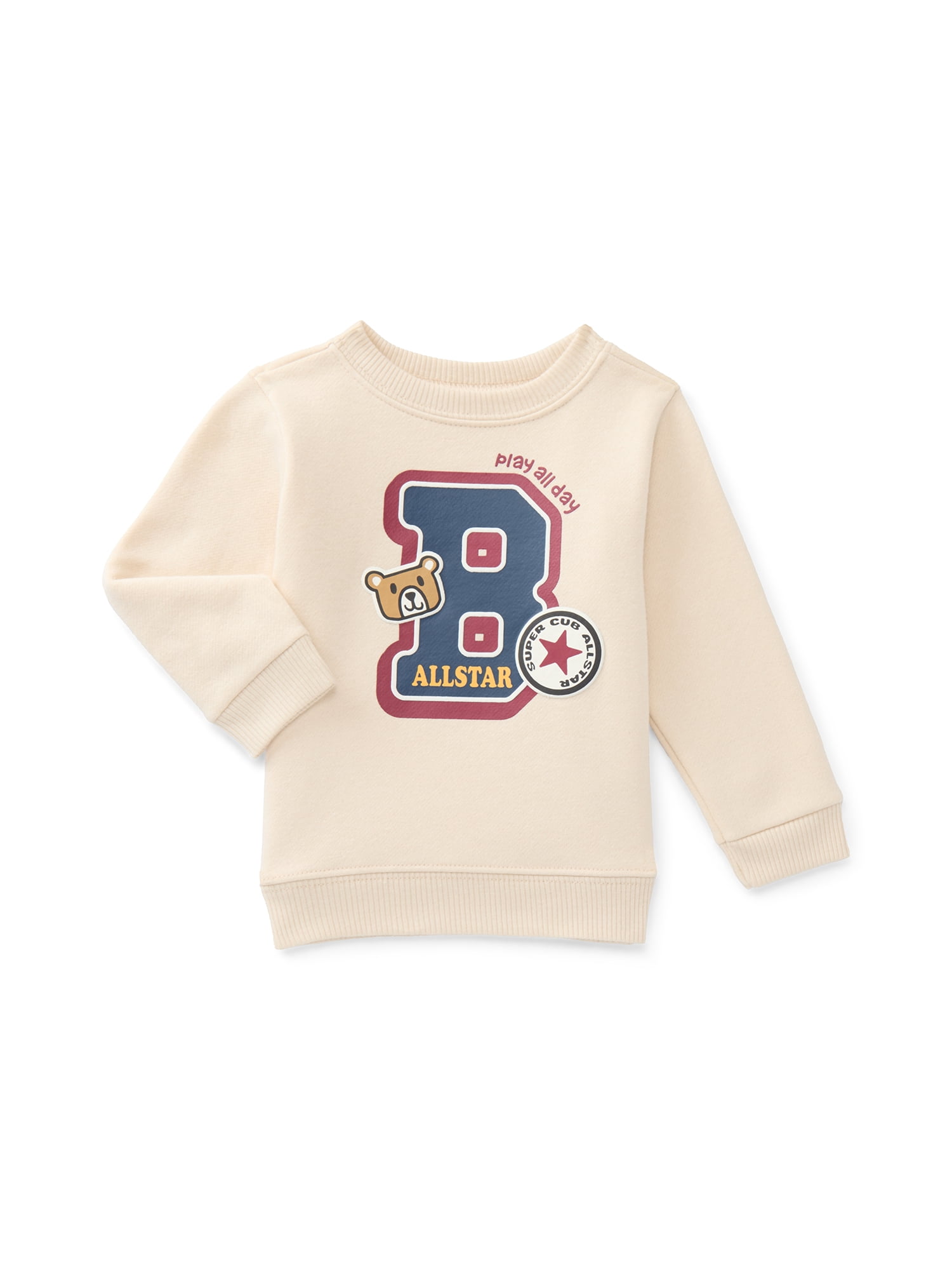 Garanimals Baby Boys Printed Fleece Sweatshirt, Sizes 6-24 Months