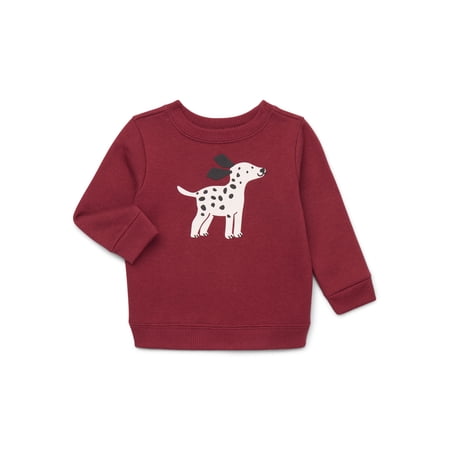 Garanimals Baby Boys Printed Fleece Sweatshirt, Sizes 6-24 Months