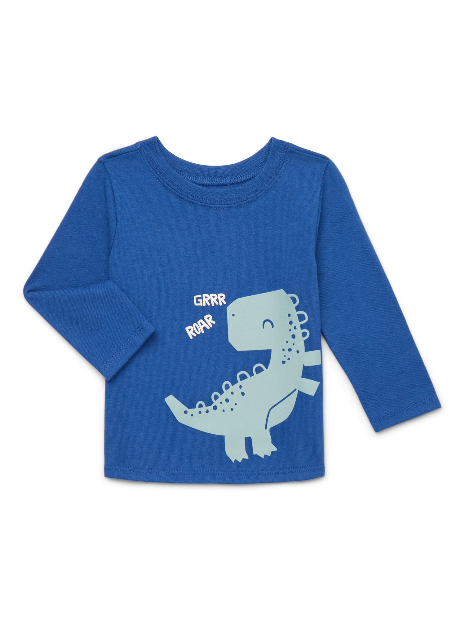 Garanimals Baby Boys Graphic Tee with Long Sleeves, Sizes 0-24 Months