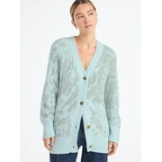 SCOOP Women's and Women's Plus Oversized Cardigan Sweater, Lightweight, Sizes XS-4X