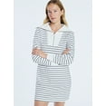 thumbnail image 1 of Free Assembly Women's and Women's Plus Half Zip Mini Dress with Long Sleeves, Sizes XS-4X, 1 of 5