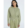 thumbnail image 1 of Free Assembly Women’s and Women's Plus Cropped Pullover Hoodie Sweatshirt, Sizes XS-4X, 1 of 5