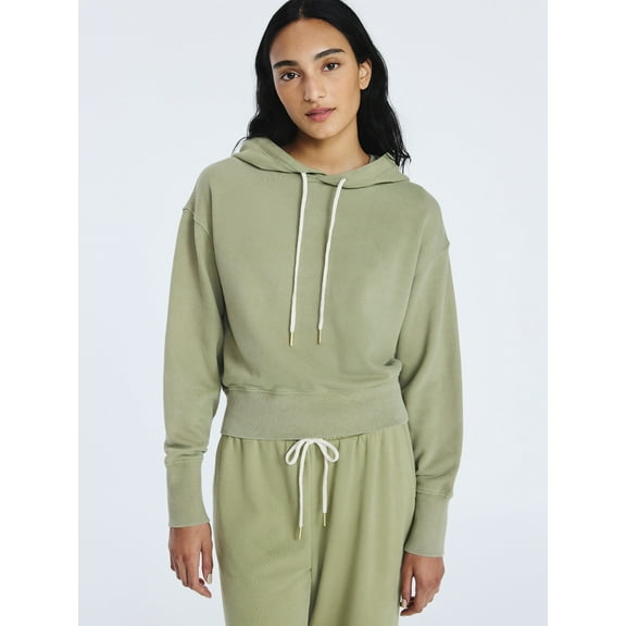 Free Assembly Women’s and Women's Plus Cropped Pullover Hoodie Sweatshirt, Sizes XS-4X