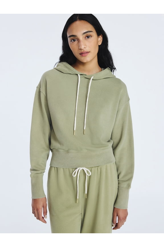Women’s and Women's Plus Cropped Pullover Hoodie Sweatshirt, Sizes XS-4X