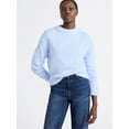 thumbnail image 1 of Free Assembly Women's Mock Neck Wedge Sweater with Long Sleeves, Sizes XS-XXL, 1 of 4