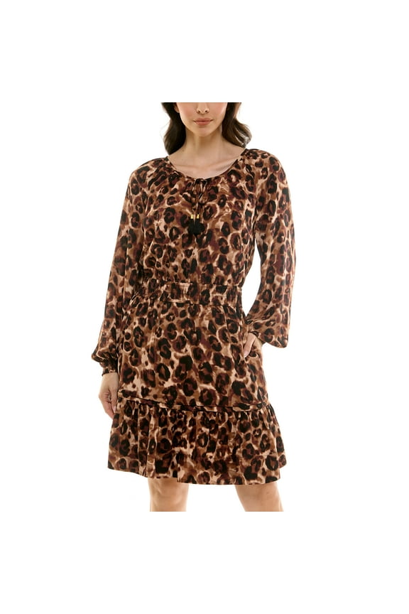 Women's Long Sleeve Mini Dress, Sizes XS-XXXL