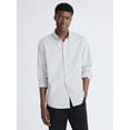 thumbnail image 1 of Free Assembly Men's Cotton Button Down Oxford Shirt with Long Sleeves, Sizes XS-3XL, 1 of 5