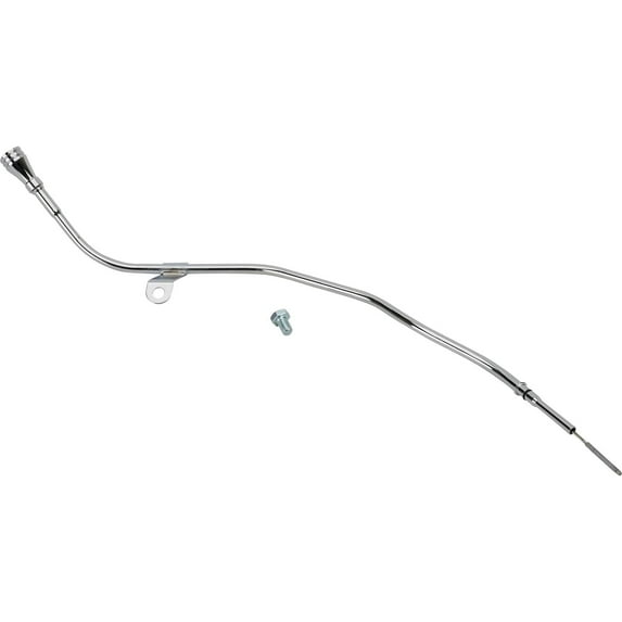 Speedway Motors LS Engine Oil Dipstick with Billet Aluminum Handle Chrome Tube 26.25 Inch Length Engine Mount Dipstick Compatible with LS 4.8, 5.3, 5.7, 6.0, 6.2 Engines