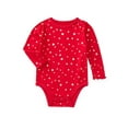 thumbnail image 1 of Garanimals Baby Girls Printed Bodysuit with Long Sleeves, Sizes 0M-24M, 1 of 3