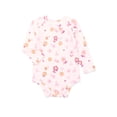thumbnail image 1 of Garanimals Baby Girl Lap Shoulder Print Bodysuit with Long Sleeves, Sizes 0-24 Months, 1 of 3