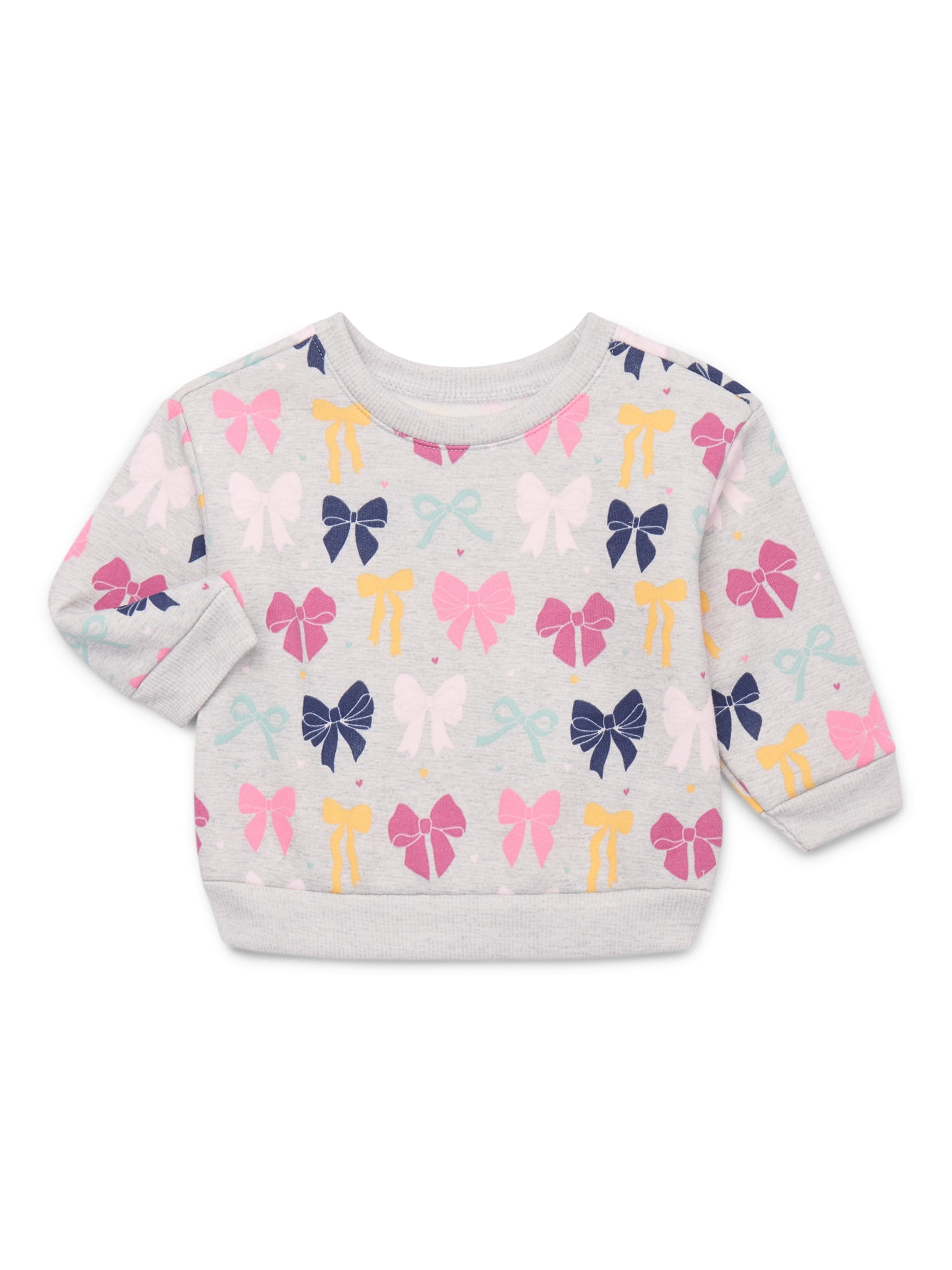 Fleece Stuff Winter Dress For Baby Girl In Arm Printed Yellow Color main image 1