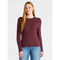 thumbnail image 1 of Time and Tru Women's Top with Long Puff Sleeves, Size XS-XXXL, 1 of 5
