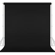 LS Photography [1 Pack] Photo Studio 5 x 10 ft. Black Backdrop Reflective and None Gloss Surface Black Photo Background Screen, WMT1694