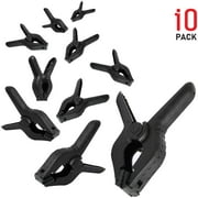 LS Photography |10-Pack| Heavy Duty 4.5 in. Spring Clamps for Home and Photo Studio, WMT1085