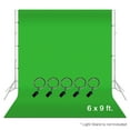 thumbnail image 1 of LS Photography 6 x 9 ft. Green Muslin Backdrop with Ring Metal Holding Clips for Photo Video Studio, WMT1012, 1 of 6