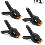 LS Photography Multipurpose Spring Clamp for Photo Backdrop and Photo Studio, Set of 4, WMT1081