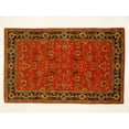 thumbnail image 1 of LS-RM9 5 x 8 ft. Kavera 100 Percent Long Fiber Wool Hand Made Rug, Red & Black, 1 of 1