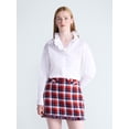 thumbnail image 1 of Free Assembly Women's and Women's Plus Ruffle Neck Cotton Top, Sizes XS-4X, 1 of 5
