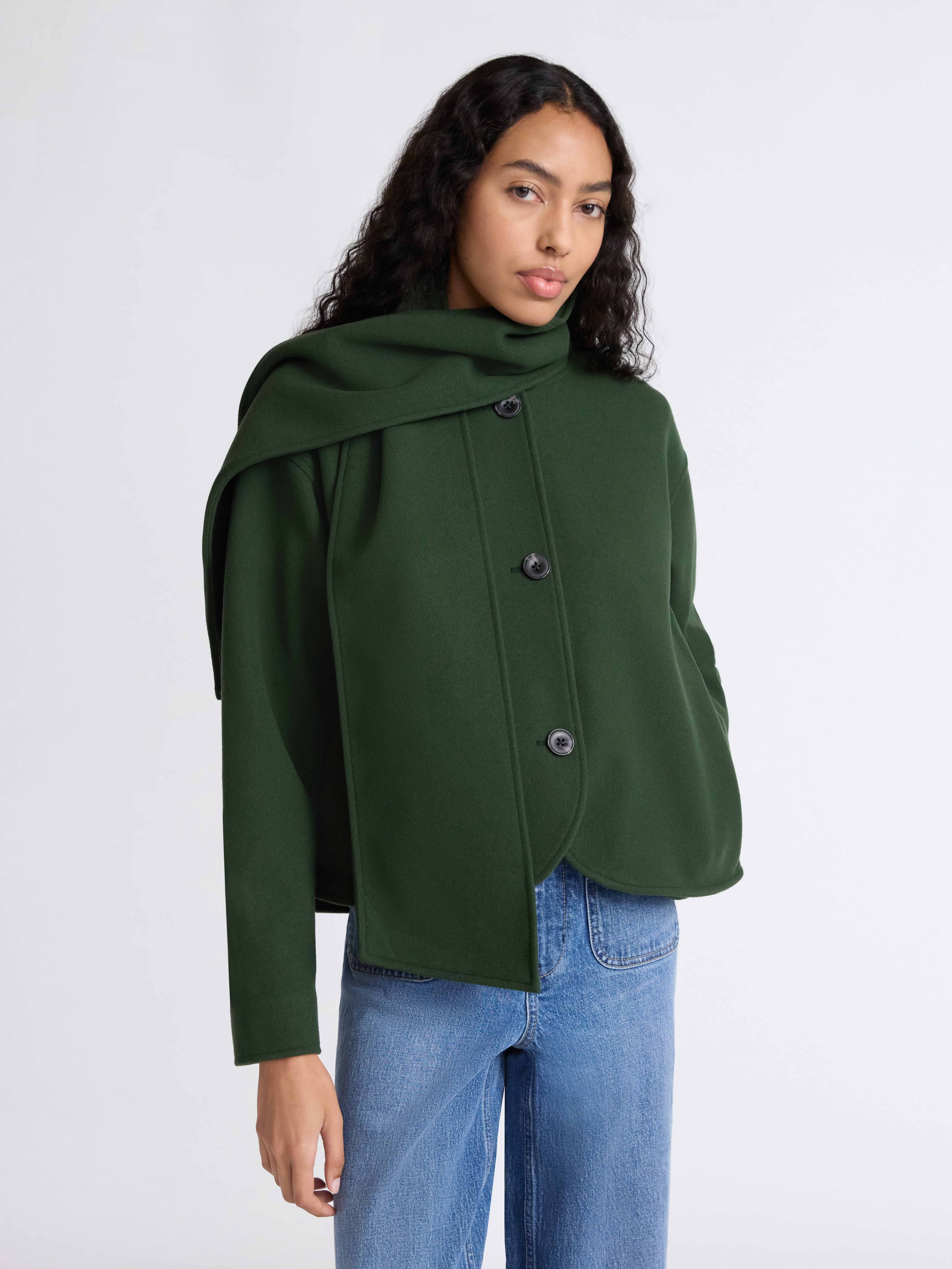 ジャケット・アウター sheller Handmade stitch wool jacket coat Taylor Stitch Men's Mariner Coat Army Green Wool Peacoat