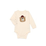 Garanimals Baby Boy Slub Graphic Bodysuit with Long Sleeves, Sizes 0M-24M