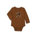 thumbnail image 1 of Garanimals Baby Boy Slub Graphic Bodysuit with Long Sleeves, Sizes 0M-24M, 1 of 3