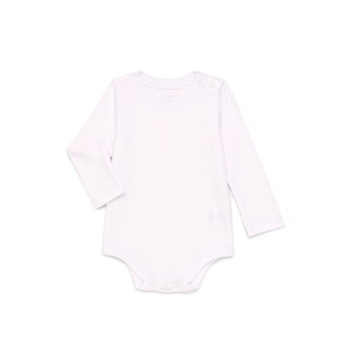 Baby Boy Thermal Bodysuit with Long Sleeves, Sizes 0M-24M