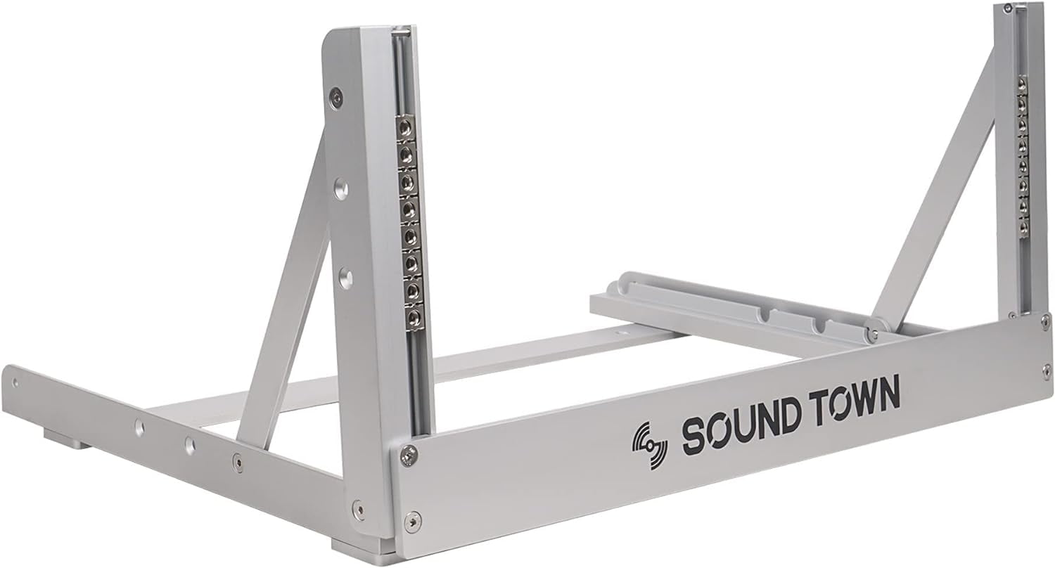 LS Sound Town 4U Aluminum 2Post Desktop OpenFrame Rack, Angle