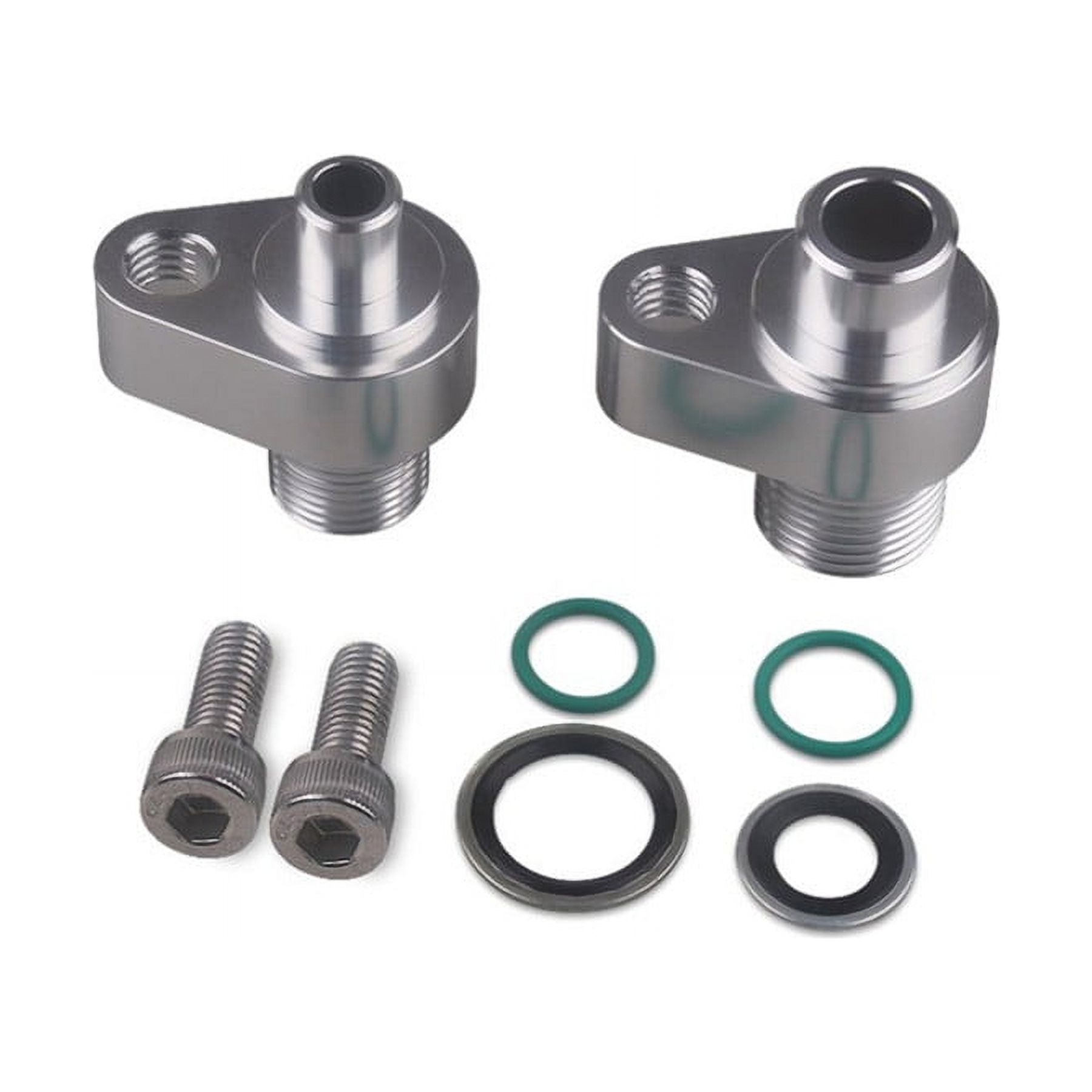 LS Swap AC Compressor Adapter Fittings for Denso 10S17F 10S20F Billet Aluminum