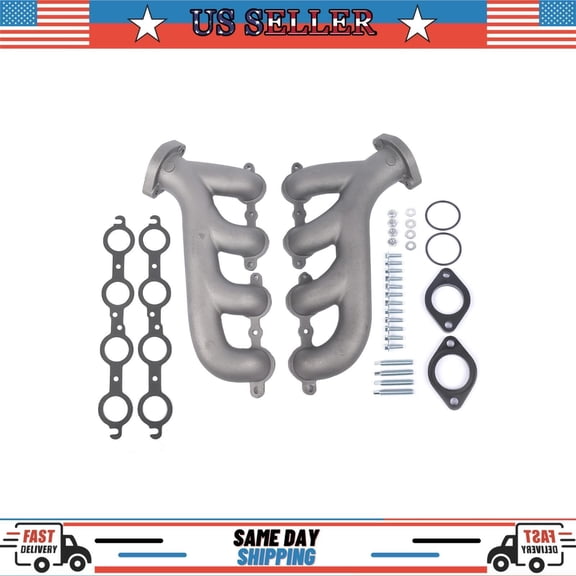 LS Swap Cast Iron Manifold Sets for Chevy Corvette Camaro LS1 LS2 LS3