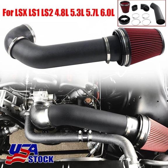 LS Swap Cold Air Intake Kit for LS1 LS2 LQ4 LQ9 4.8L 5.3L 5.7L 6.0L Engines