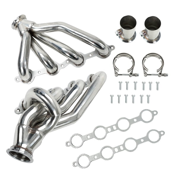 LS Swap Exhaust Header - MT001053 - 1 5/8" Primaries, 2 1/2" Collector - V8 Engines (4.8L-6.2L) - S10, Blazer, Jimmy, Sonoma - Engine Exhaust