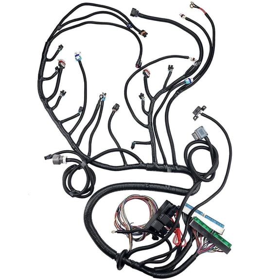 LS Swap Harness,Engine Wiring Harness Professional Standalone Wiring Harness with 4L60E Transmission Drive by Wire, Compatible with DBW LS3 Engines 4.8 5.3 6.0 2003-2007