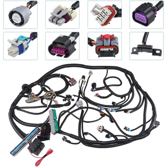 LS Swap Harness,Engine Wiring Harness Professional Standalone Wiring Harness with 4L60E Transmission Drive By Wire, Compatible with DBW LS3 Engines 4.8 5.3 6.0 2003 2004 2005 2006 2007